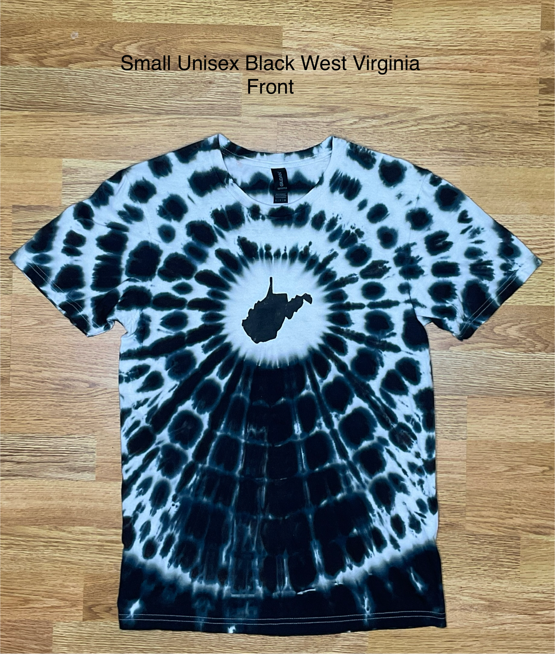 Small Unisex Black West Virginia State
