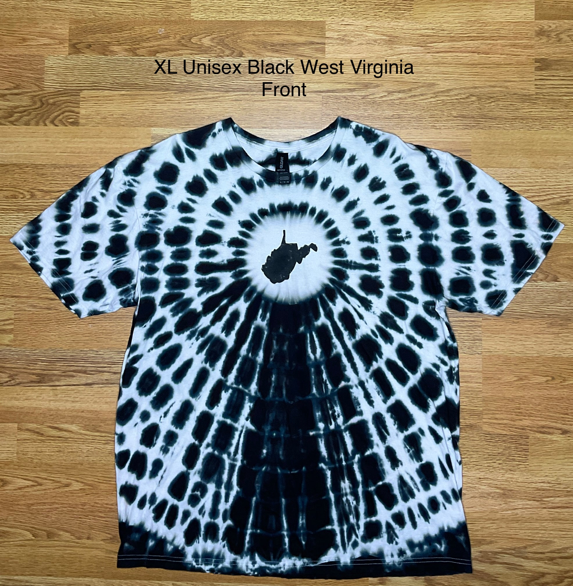 XL Unisex Black West Virginia State