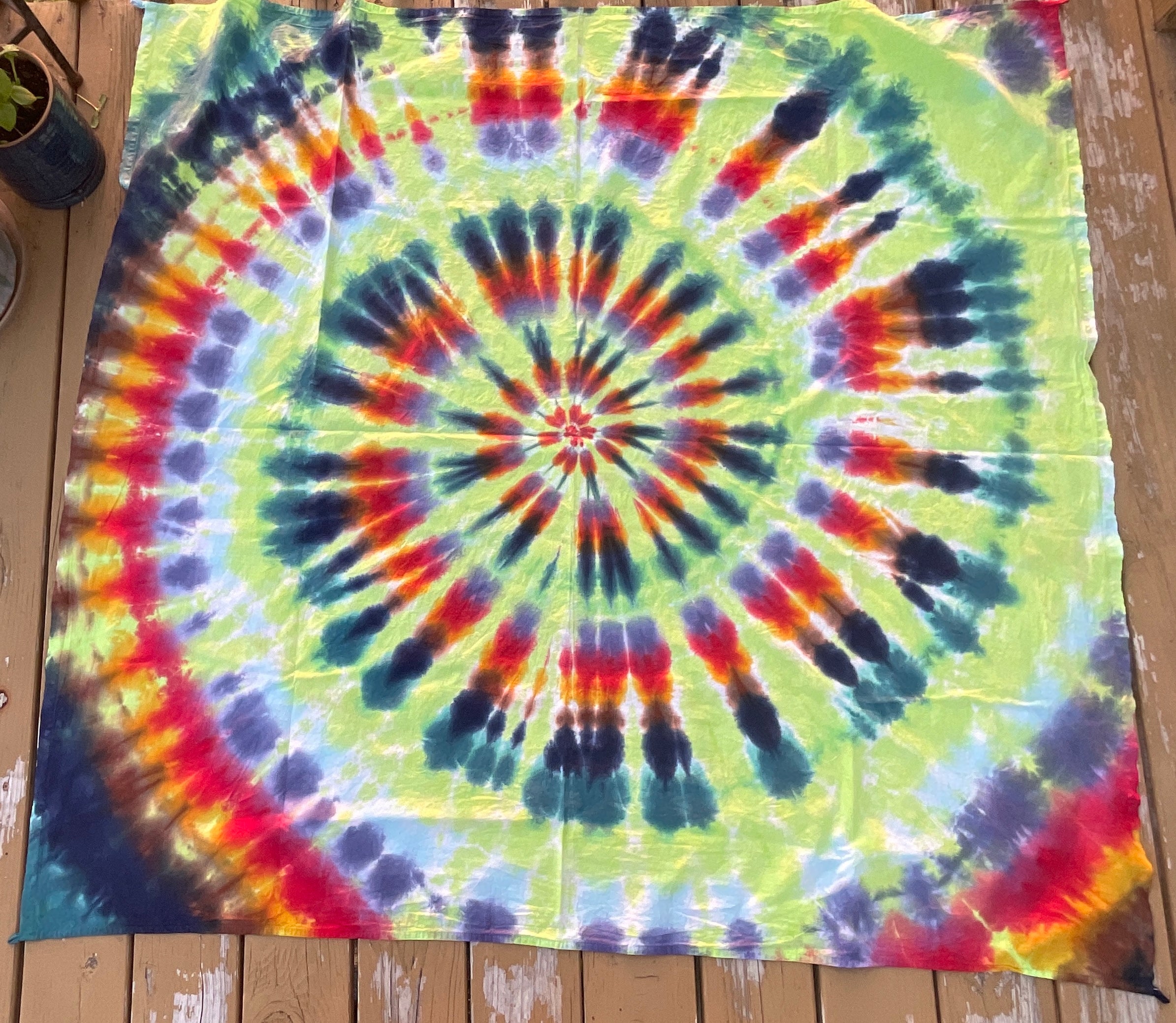 Neon Green Tapestry