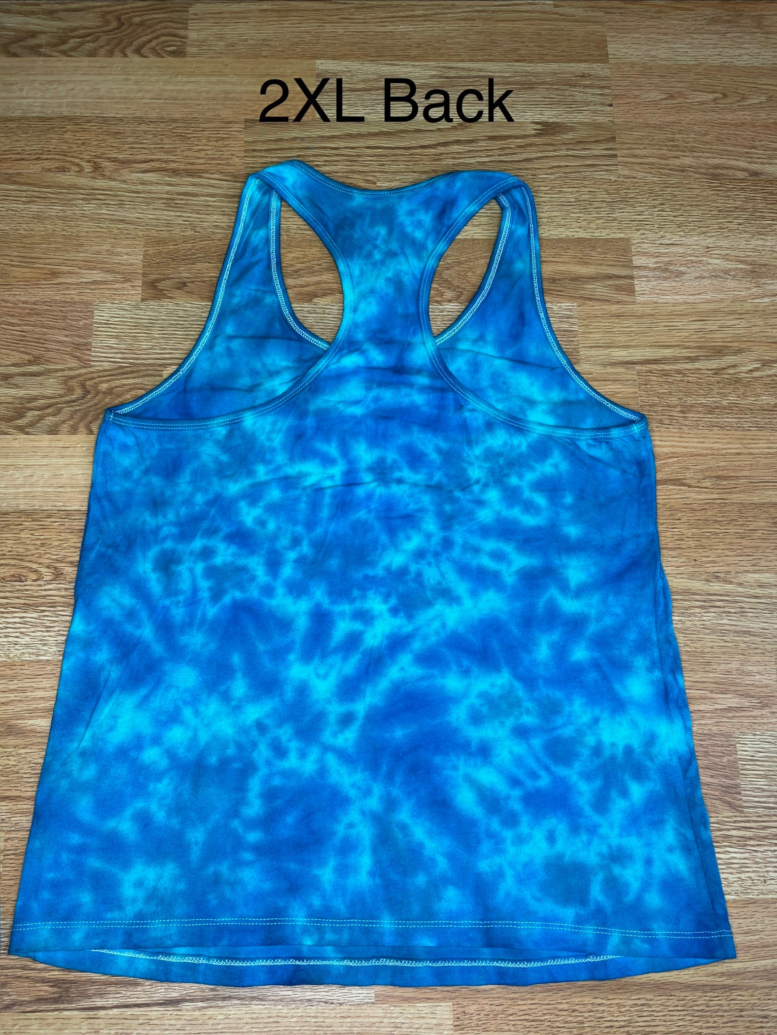 Free Spirit Tie Dye Ladies Racerback Tank 2XL