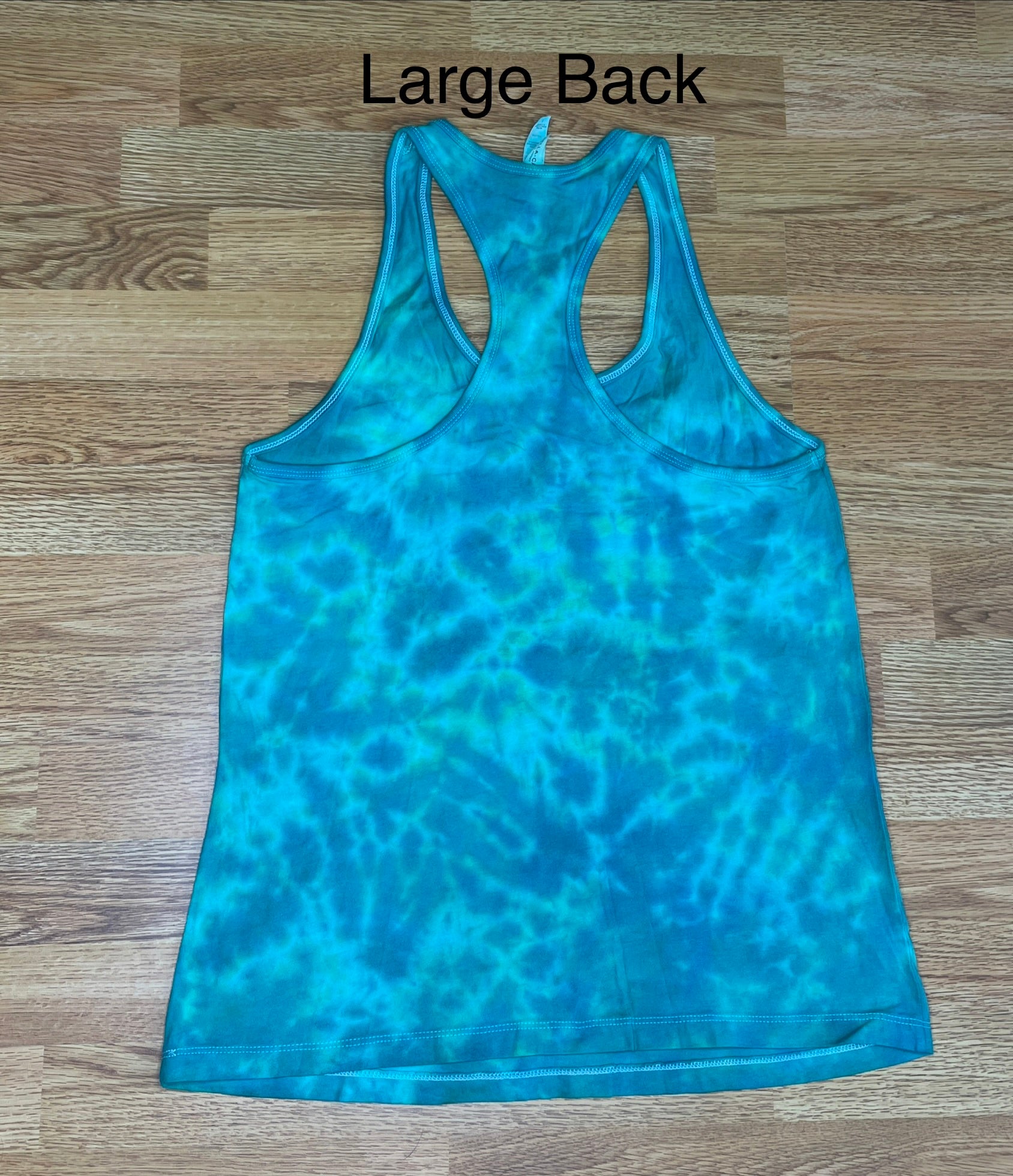 Free Spirit Tie Dye Ladies Racerback Tank Large