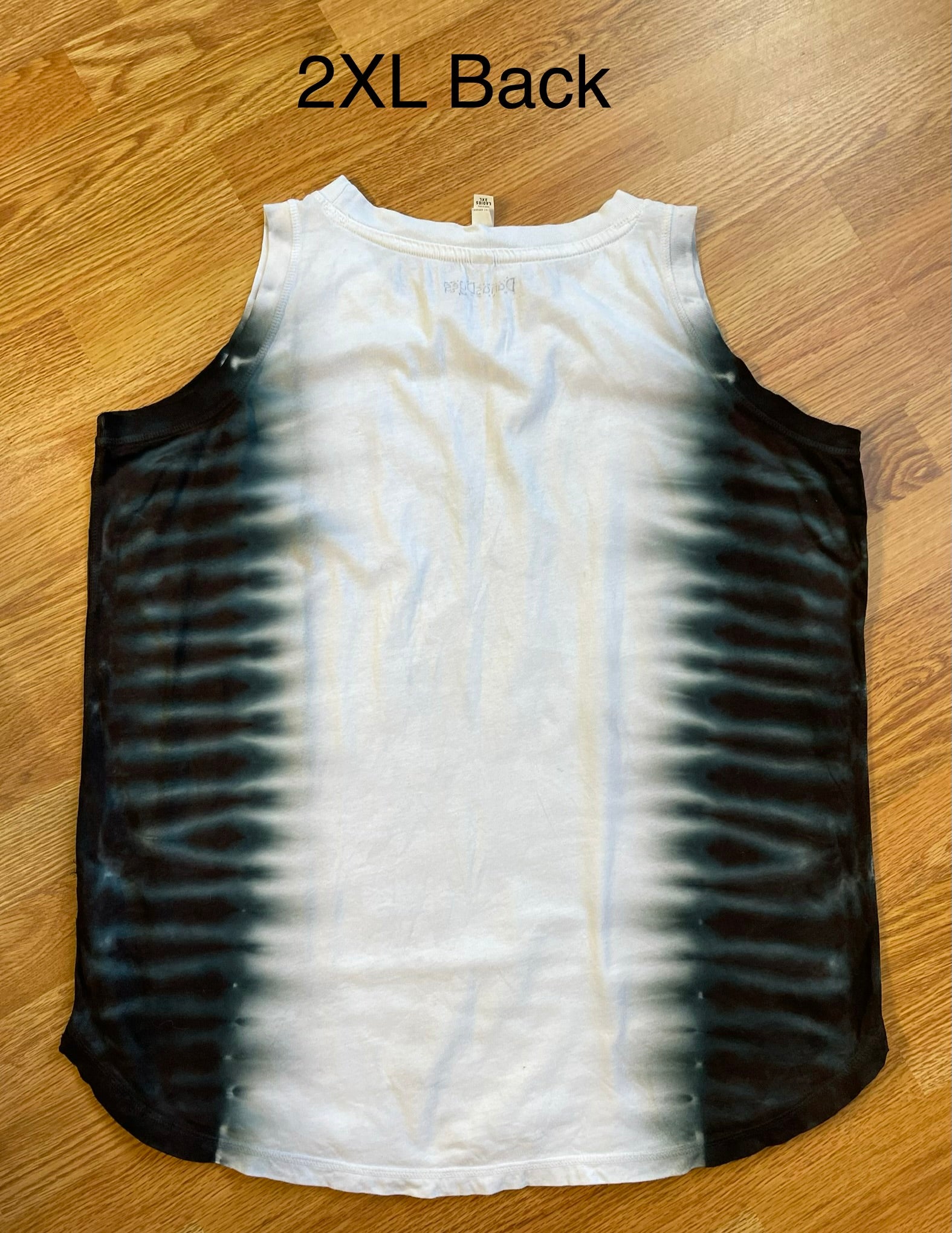 2XL Black WV State Ladies Loose Fit Tank