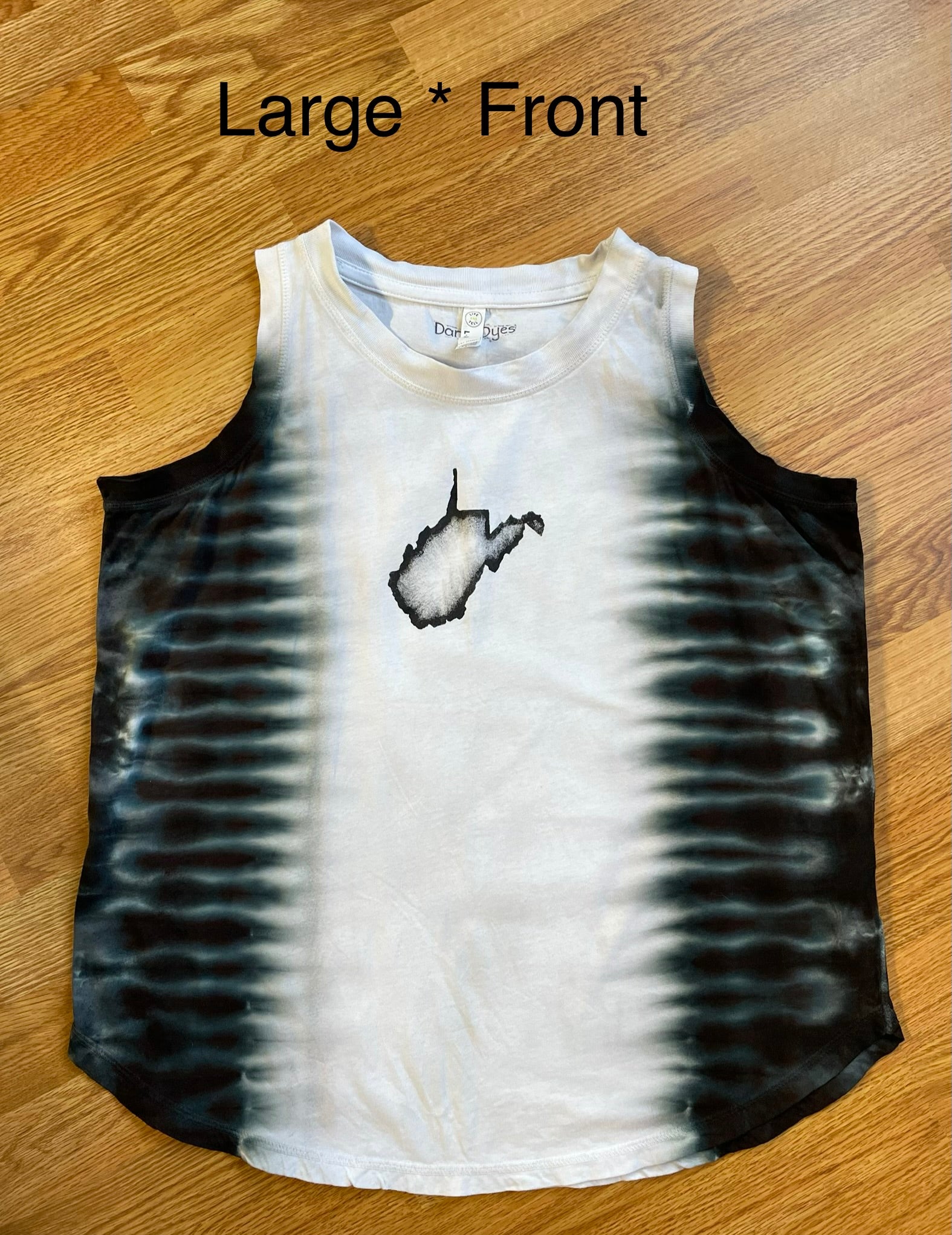 Large* Black WV State Ladies Loose Fit Tank