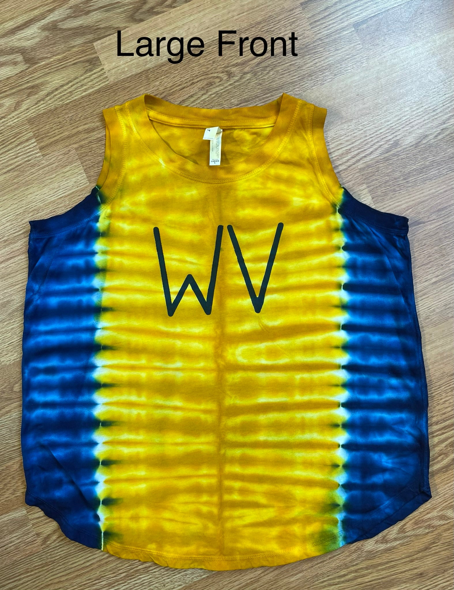 Large Blue and Gold WV Ladies Loose Fit Tank