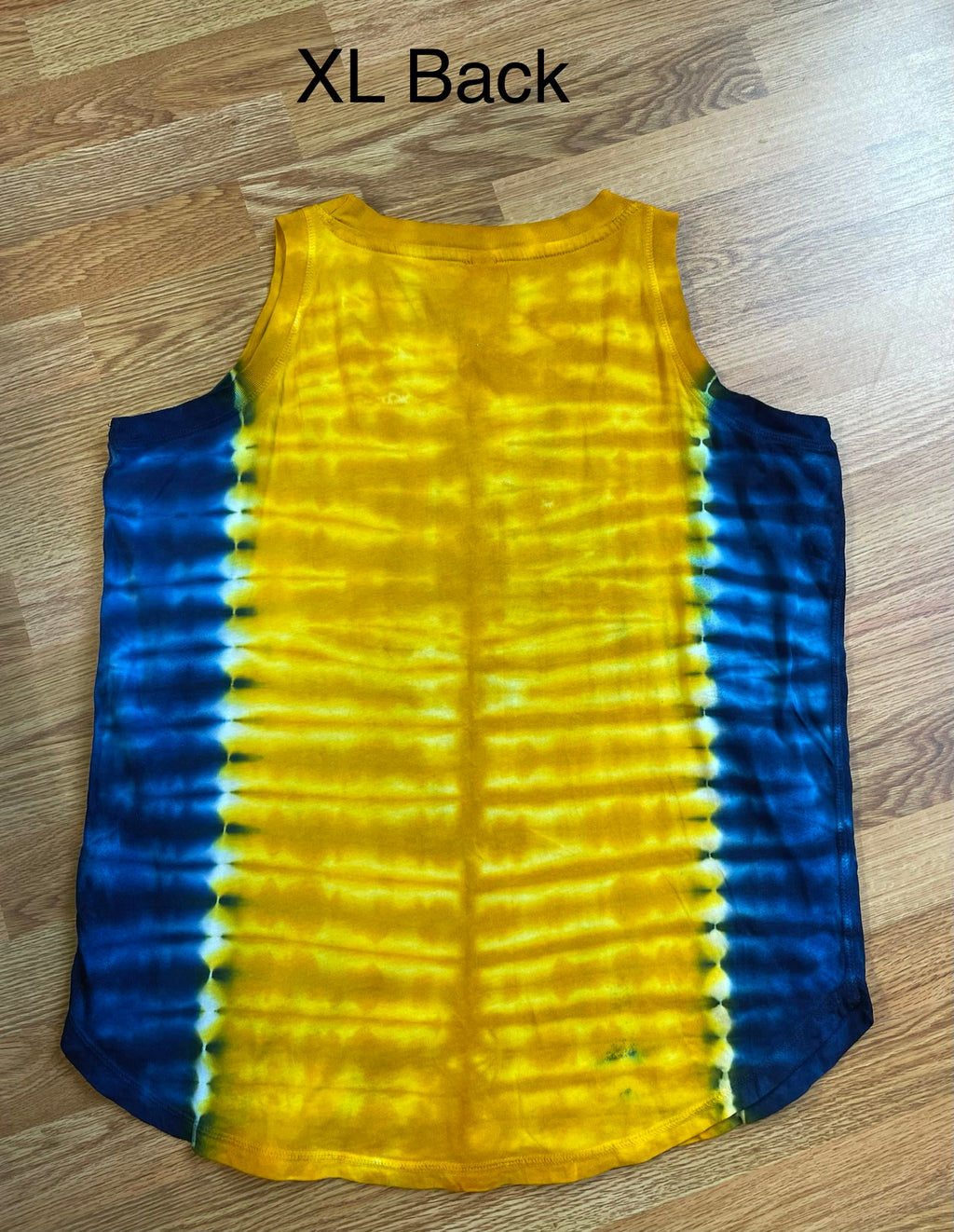 XL Blue and Gold WV Ladies Loose Fit Tank