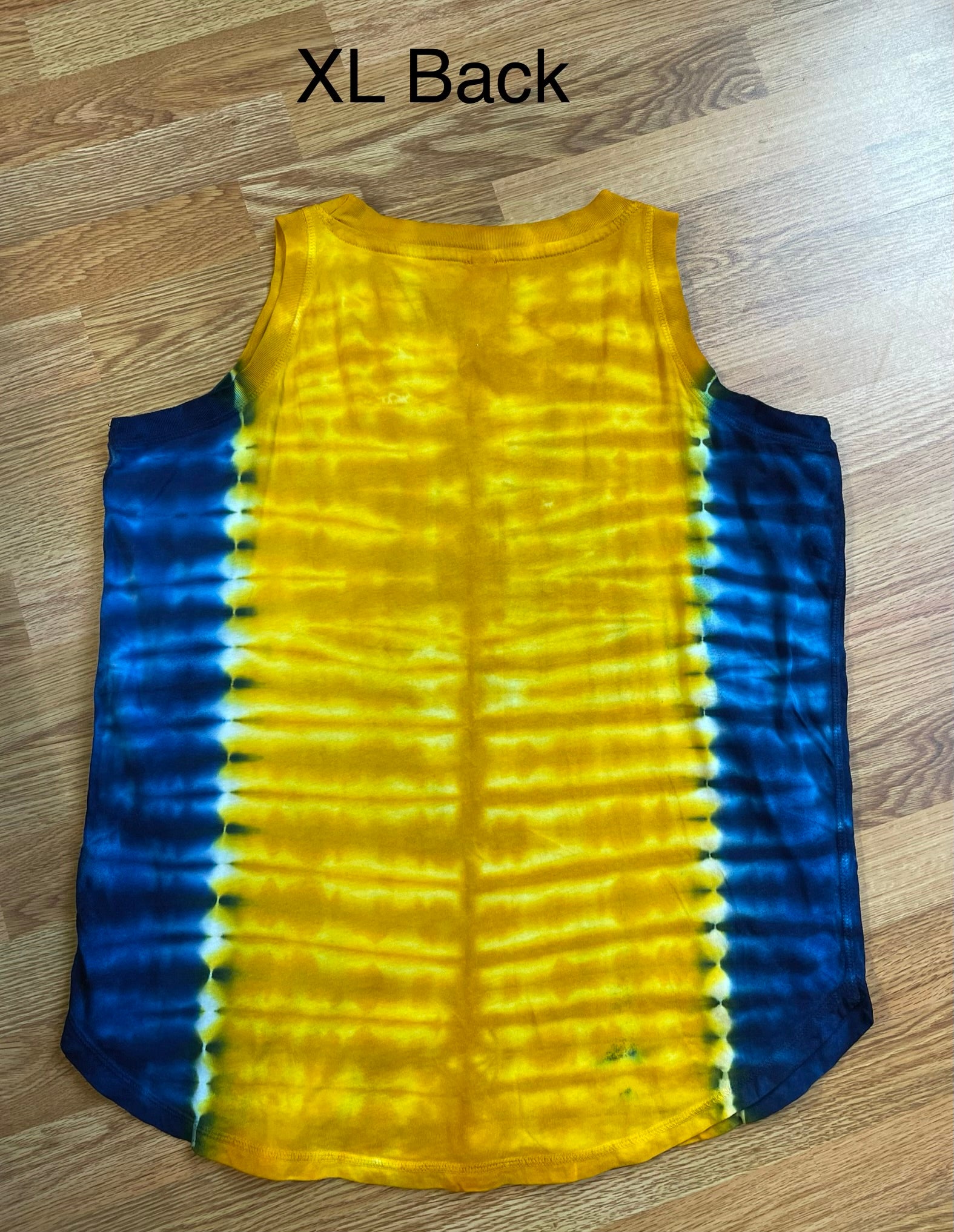 XL Blue and Gold WV Ladies Loose Fit Tank