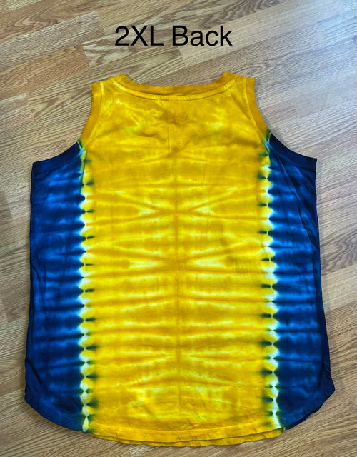 2XL Blue and Gold WV Ladies Loose Fit Tank