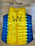 2XL* Blue and Gold WV Ladies Loose Fit Tank