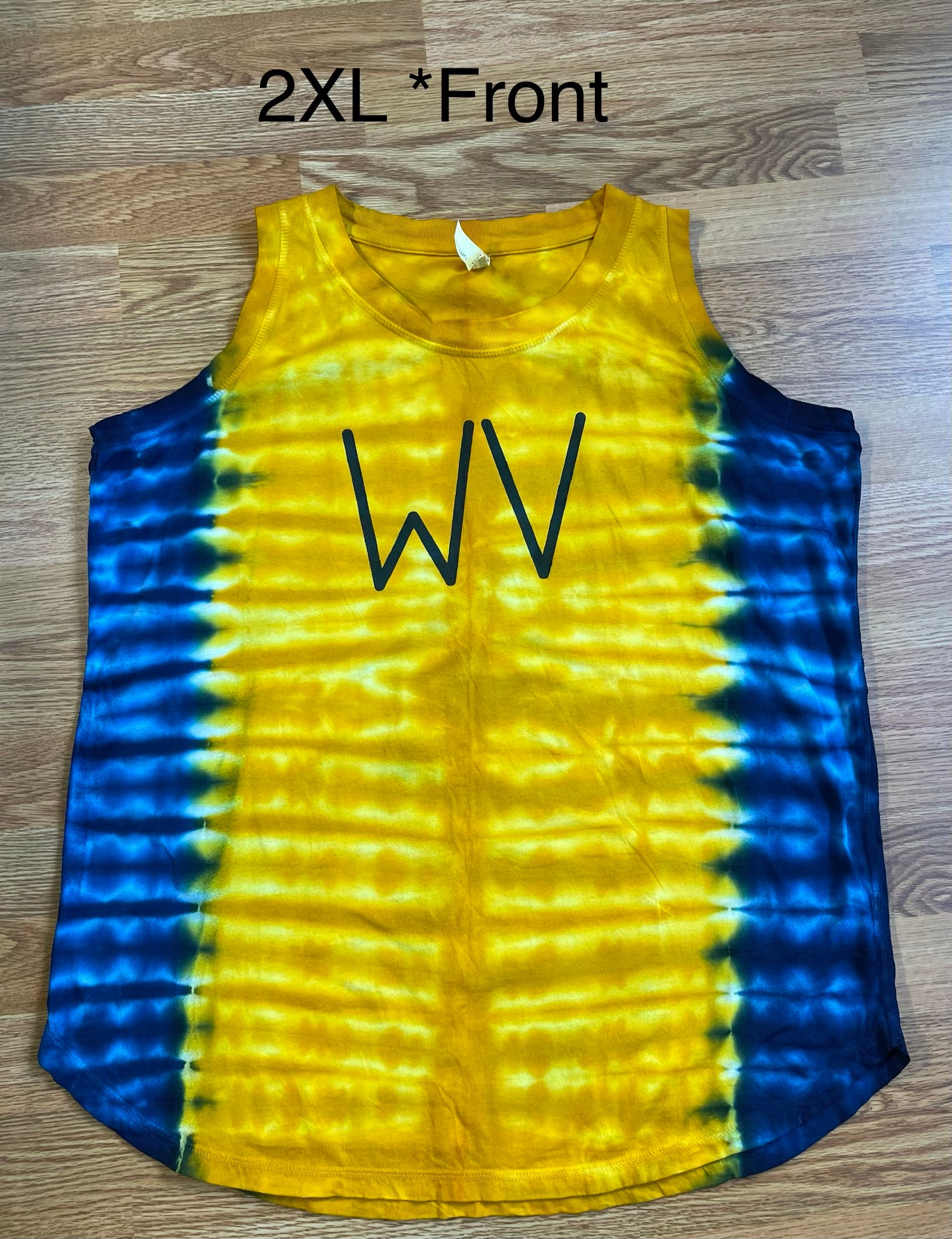 2XL* Blue and Gold WV Ladies Loose Fit Tank