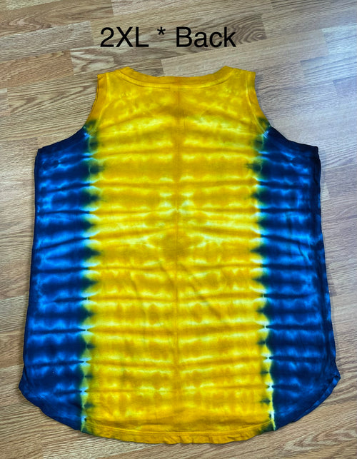 2XL* Blue and Gold WV Ladies Loose Fit Tank