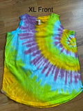 XL Neon Side Swirl Ladies Loose Fit Tank