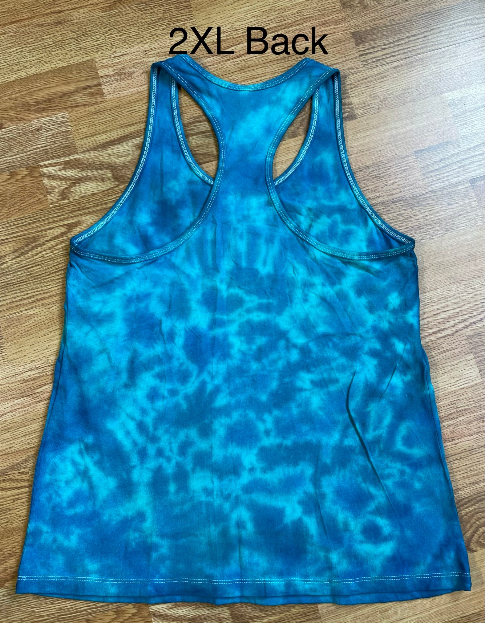 2XL Free Spirit Tie Dye Ladies Racerback Tank