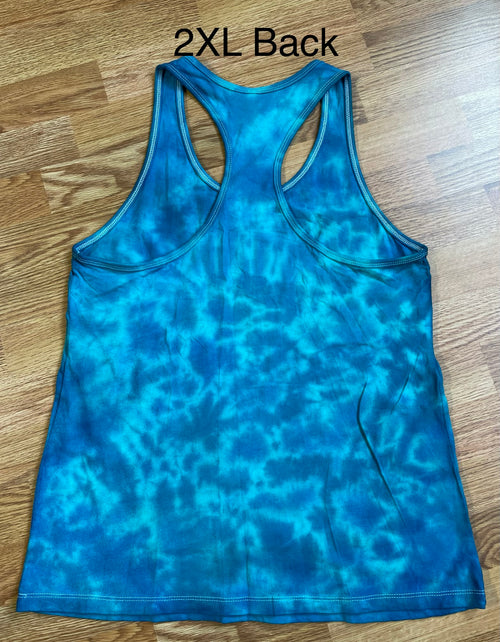 2XL Free Spirit Tie Dye Ladies Racerback Tank